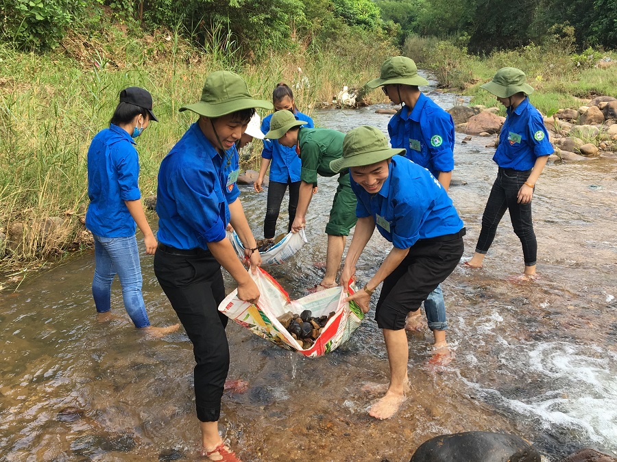 Thanh niên tình nguyện “Chung tay xây dựng nông thôn mới”